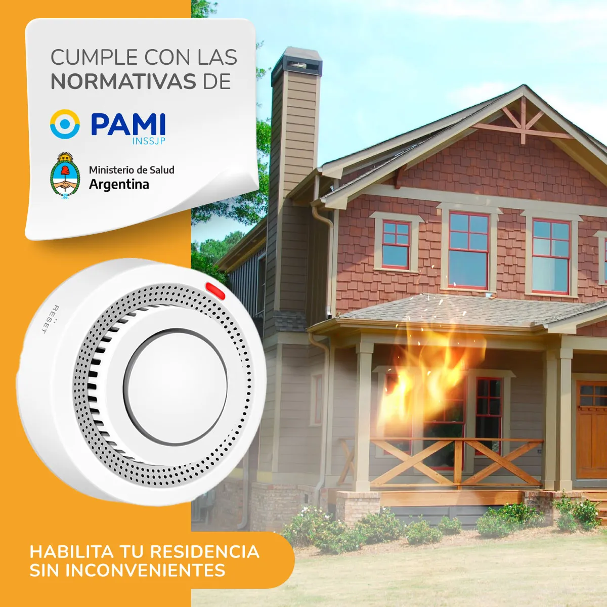 Sensor de Humo Inalambrico