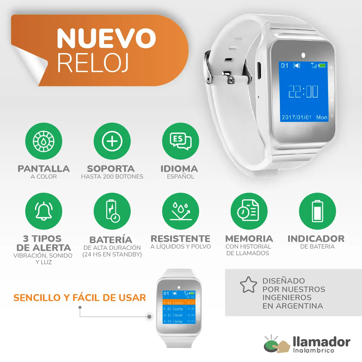 Reloj receptor